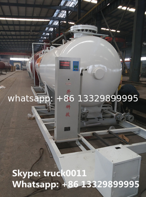 8,000Liters mobile skide mounted lpg gas propane filling station for gas cylinder for sale, skid lpg gas plant for sale