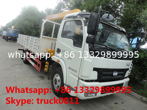 high quality and competitive price 4*2 3.5ton telescopic truck mounted crane for sale,  yuejin 3.5tons truck with crane