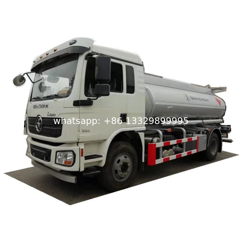 good price and high quality 12KL 13KL 14KL 15KL SHACMAN brand 4*2 LHD RHD fuel delivery truck oil tanker truck