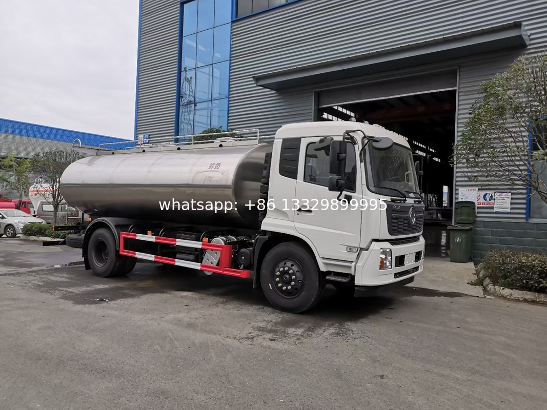 Factory Direct Sale Price 10000Liters Edible Oil Tanker Truck foodgrade stainless steel tanker truck for fresh milk beer