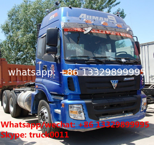 best seller-FOTON AUMAN 6*4 340hp diesel semitrailer tractor head for sale, hot sale FOTON heavy duty tractor head
