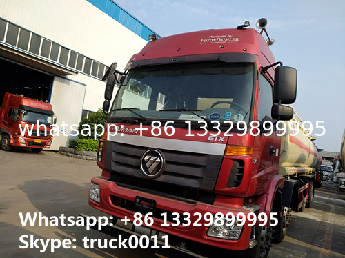 good price and high quality 8*4 foton 27000L to 30000L mobile refueling truck, Factory sale FOTON AUMAN oil tank truck