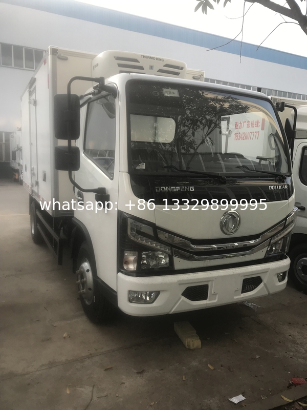 Factory direct sale 3T refrigerator truck new dongfeng brand 4*4 diesel engine refrigerated van truck for Africa