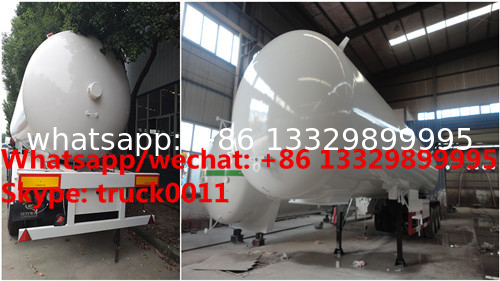 Factory sale best price 56cbm propane gas transported trailer, HOT SALE! high quality and cheaper price lpg tank trailer