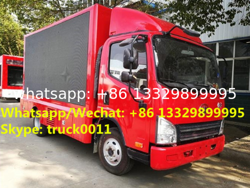 High quality and competitive price FAW brand mobile LED advertising truck for sale, Good price FAW P8/P6 LED truck
