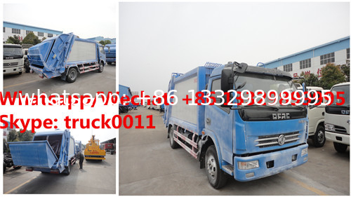 HOT SALE! dongfeng 4*2 LHD 7cbm garbage compactor truck, Factory sale good price dongfeng 7m3 compacted garbage truck