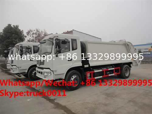 Dongfeng new 4*2 RHD 12-14m3 compacted garbage truck for sale, Factory sale best price 10tons compress garbage truck