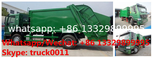 Factory customized HOWO 4*2 LHD/RHD 8m3/10m3/12m3/14m3 compression garbage truck for sale, garbage compactor truck