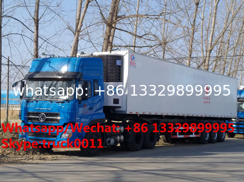 Factory customized CLW bramd 13.8m length reefer van semitrailer/refrigerator van semitrailer for Africa,  refriger