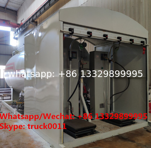 2021s new 5tons Skid LPG Filling Plant for home cylinders for sale,skid-mounted lpg gas tank with electronic scales
