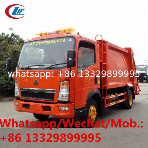 new best price CLW brand 5cbm garbage compactor truck for sale, Factory sale good price rear loader wastes vehicles