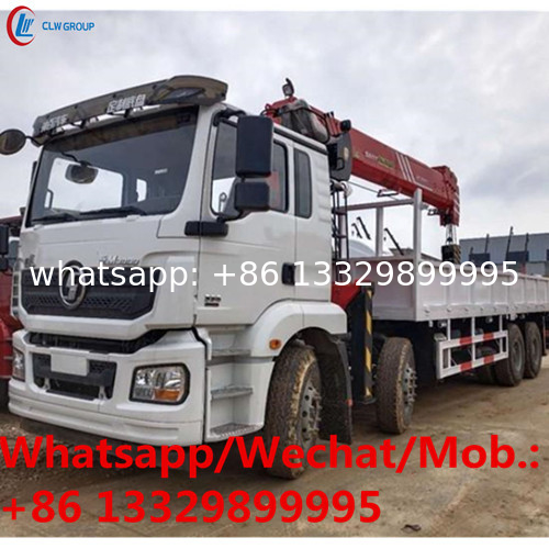 customized SHACMAN 10t cargo truck with telescopic crane boom for sale, Cheaper price 10T telescopic truck mounted crane