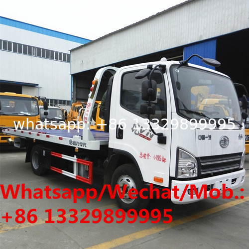 Factory sale good price FAW 6 wheels 3tons breakdown repair vehicle for sale, HOT SALE! wrecker towing truck