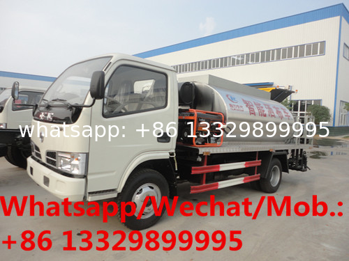 Dongfeng 4cbm intelligent type asphalt tanker truck for sale,Best price 120hp diesel 3tons bitumen spreading vehicle