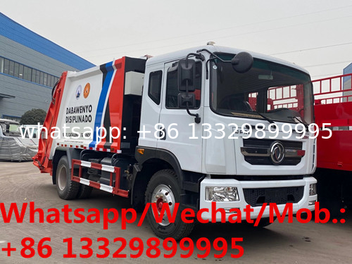 Customized Dongfeng D9 12cbm 180hp Euro Ⅳ diesel engine garbage compactor truck customized for Philippines for sale