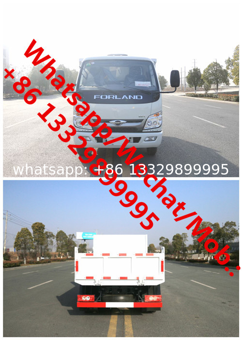 Customized mini forland 115hp diesel dump garbage truck for sale, forland construction wastes collecting tipper truck