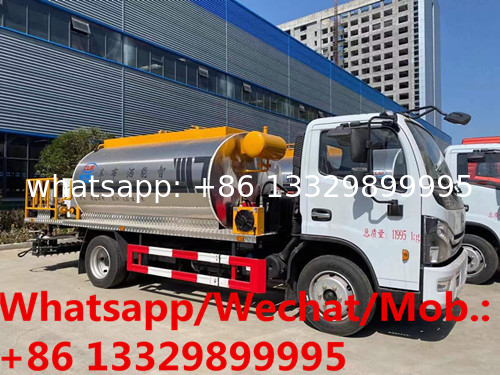 Customized dongfeng 4*2 LHD 4cbm intelliegent type asphalt distributing vehicle for sale, bitumen tanker spreading truck