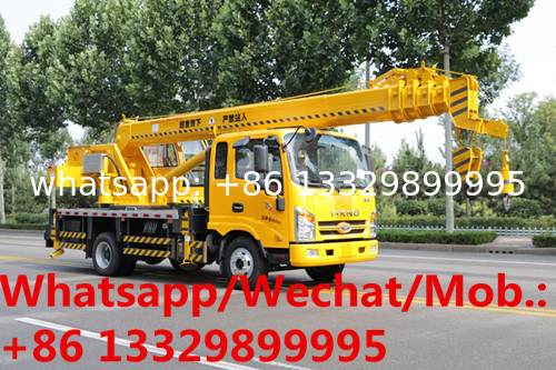 HOT SALE! new manufactured Tangjun 4*2 LHD 8T mobile truck crane, smaller 8tons mobile truck mounted crane for sale