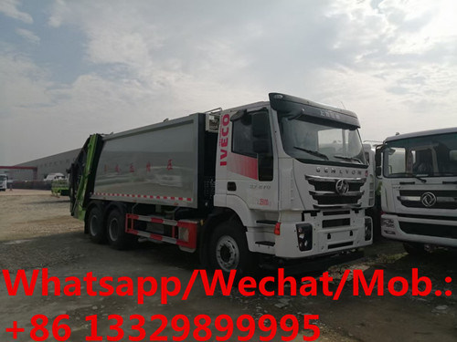 Customized  GENLVON 6*4 16cbm garbage compactor truck for sale, Cheaper price compacted garbage vehicle for sale