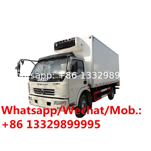 Customized RHD 5tons refrigerated truck for chicken meat transportation, factory sale best price cold van truck for sale