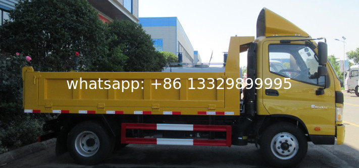 Customized FOTON LHD 4tons dump tipper truck for sale, Factory sale good price Tipper vehicle for sand transportation