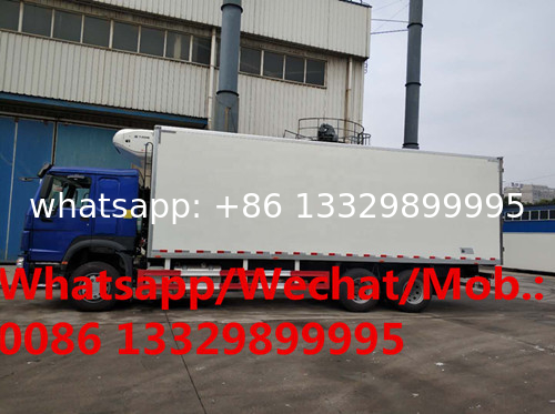 Customized SINO TRUK HOWO 6*4 336hp diesel 20T refrigerated truck for sale, Good price HOWO cold room van truck for sale