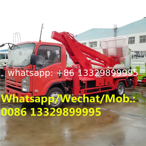 Factory sale good price ISUZU 14m working height truck mounted aerial working platform, High altitude operation vehicle