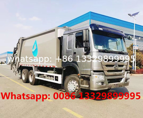 whole price 6*4 HOWO LHD 20CBM refuse wastes collecting vehicle for sale,HOT SALE! new 16T garbage compactor truck