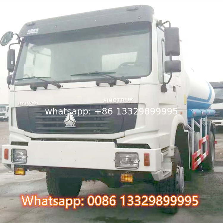 New SINO TRUK HOWO 4*4 10CBM water tanker truck for sale, Good price HOWO mobile cistern tanker vehicle for sale