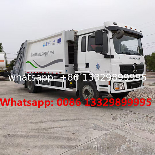 HOT SALE! SHACMAN brand 4*2 LHD 210hp rear loader garbage truck, good price garbage compactor truck for sale