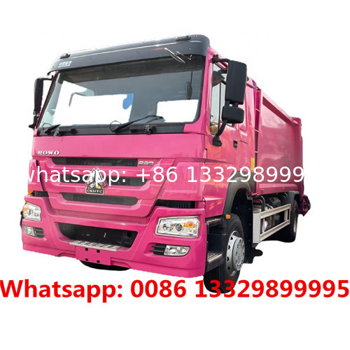 HOT SALE! collecting domestic refuse compactor truck Suppliers 4x2 SINOTRUK HOWO LHD 16cbm rear loader garbage truck