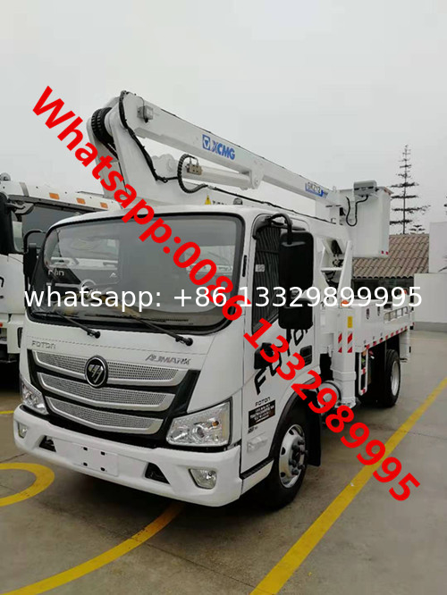 FOTON AUMARK 4*2 LHD 16m aerial working platform truck for sale, good price hydraulic bucket cago vehicle for sale