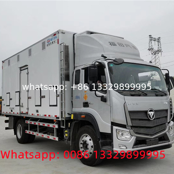 Customized FOTON EST-M 6.1m length refrigerated van truck for chicken seedling transported truck, babychick van carrier