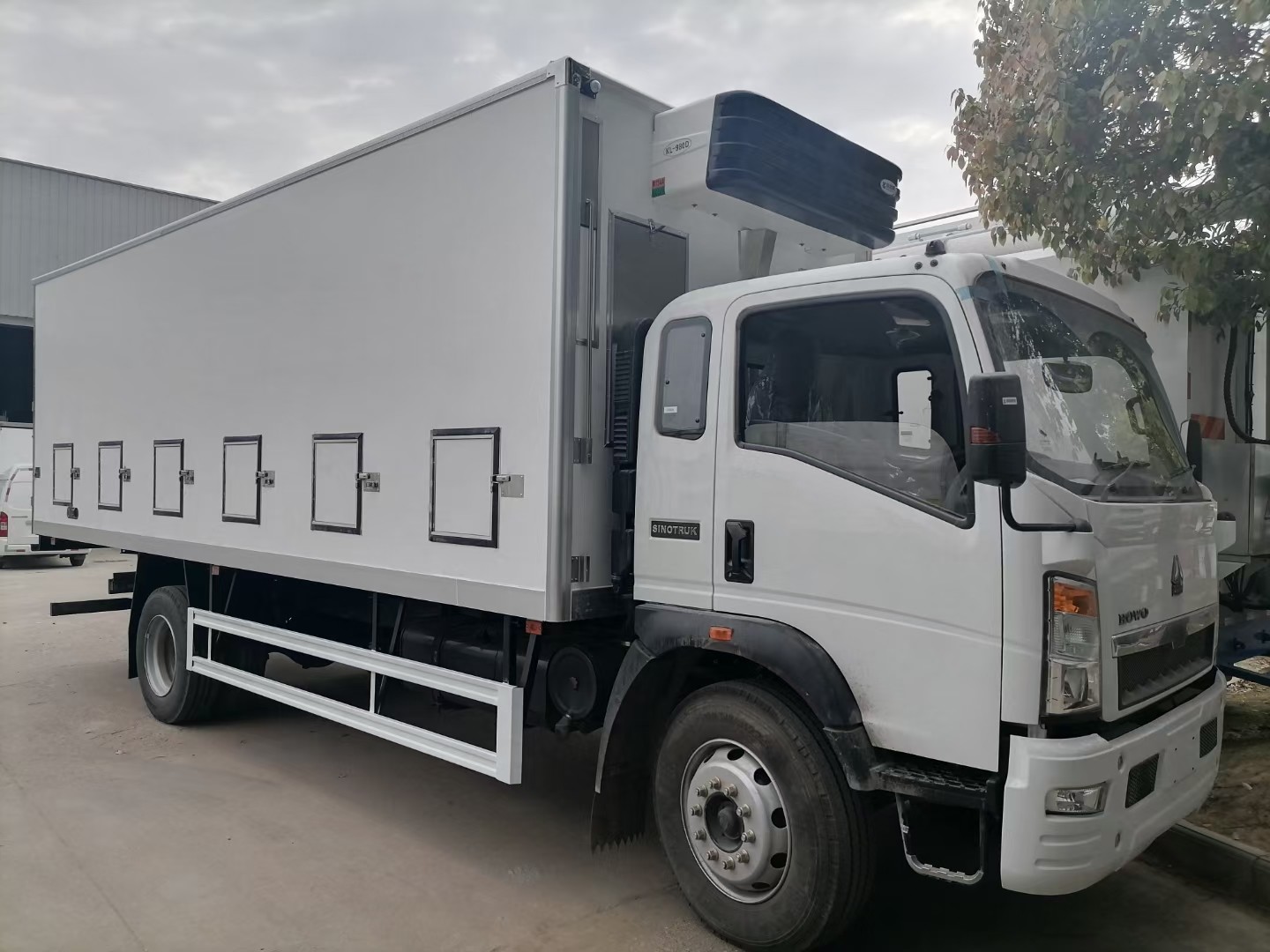 Customized 50000 HOWO LHD day old chick transported truck for Africa10T HOWO brand livestock poultry baby birds van tru