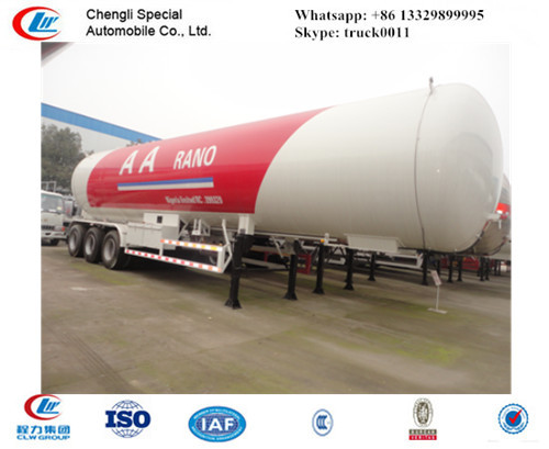 factory sale ASMEstandard lpg gas propane tanker trailer for export, 25metric tons bulk propane gas tank semitrailer