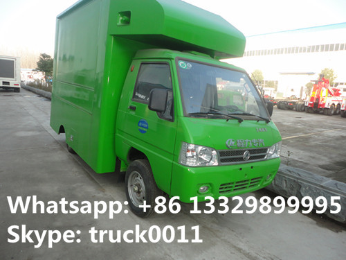 Bottom price mini DongFeng mobile food truck for sale, cheapest price gasoline mobile fast food vending truck for sale