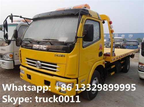 CLW5080TQZ4 dongfeng 120hp 3tons road wrecker truck for sale, factory sale best price dongfeng flatbed towing vehicle
