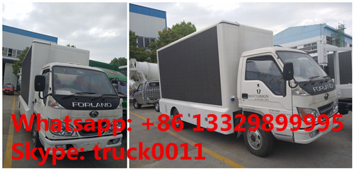Forland RHD mobile LED fullcolor outdoor advertising vehicle for sale, Forland 4*2 RHD mobile P6/P8 LED billboard truck