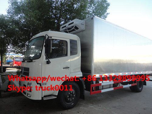 hot sale dongfeng 4*2 LHD/RHD stainless steel refrigerated truck, factory best price stainless steel cold  room truck
