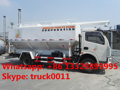 customized farm-oriented poultry feed truck with hydraulic discharging for sale, factory sale hydraulic 12m3 feed truck