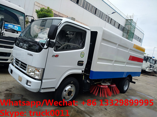 HOT SALE! dongfeng 4*2 RHD smaller 95hp diesel road sweeping truck, customized dongfeng 4*2 RHD diesel street sweeper