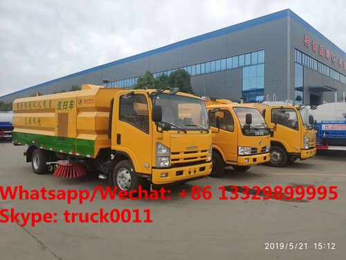 HOT SALE! new ISUZU Brand road washing sweeper vehicle for sale, Best price ISUZU diesel street sweeping truck for sale