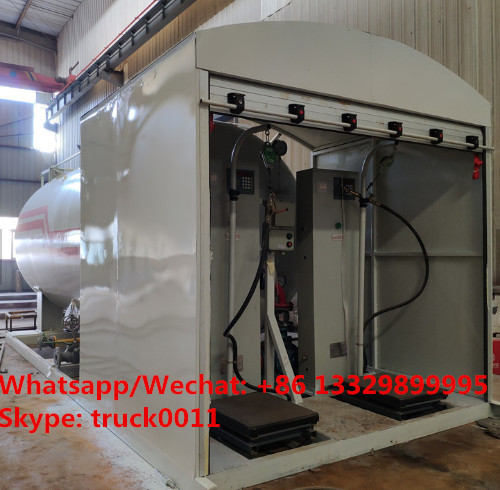 2021s new 5tons Skid LPG Filling Plant for home cylinders for sale,skid-mounted lpg gas tank with electronic scales