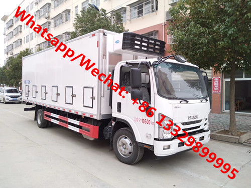 new manufactured ISUZU 700P 4*2 190hp day old chick transported truck for sale, poultry refrigerated truck for baby duck