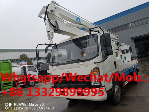 best price High Altitude Operation Truck/ Aerial work vehicles, HOT SALE! HOWO hydraulic bucket truck for sale,