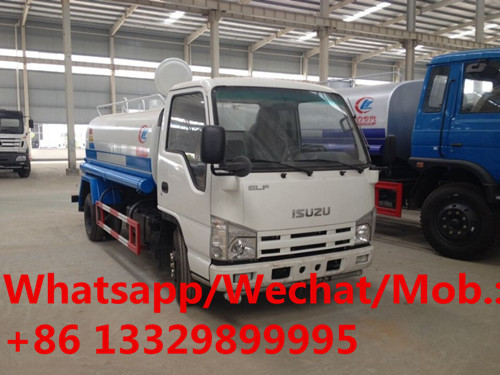 HOT SALE! new ISUZU brand diesel 5cbm portable water tanker truck, cheaper price ISUZU drinking water cistern vehicle