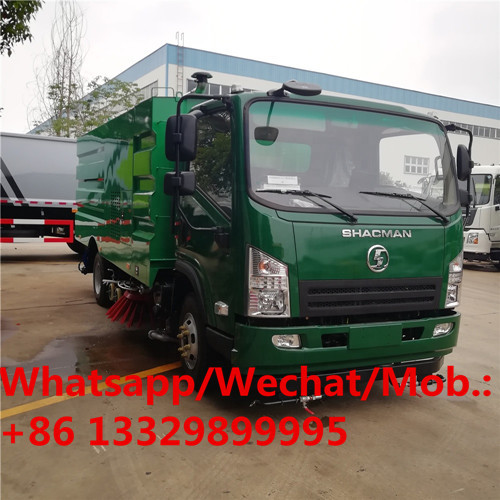 Customized SHACMAN brand diesel road sweeper and washing vehicle for sale, Cheaper street sweeping truck for sale