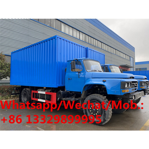New manufactured dongfeng 140 long nose diesel 7tons-10tons cargo van truck for sale,cheaper lorry van cargo vehicle