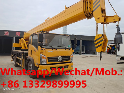 new manufactured Dongfeng 4*2 LHD 12T sink-style mobile crane truck for sale, cheaper price 12T crane truck vehicle