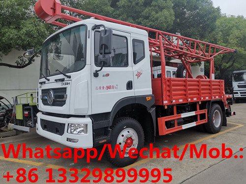 Factory sale! new dongfeng 100m depth water well drilling rig on truck, best price cargo truck with water drilling rig